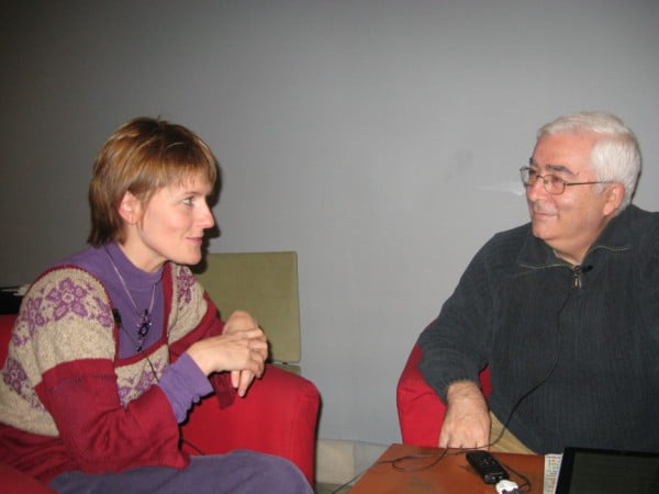 Con Silvia en el teatro