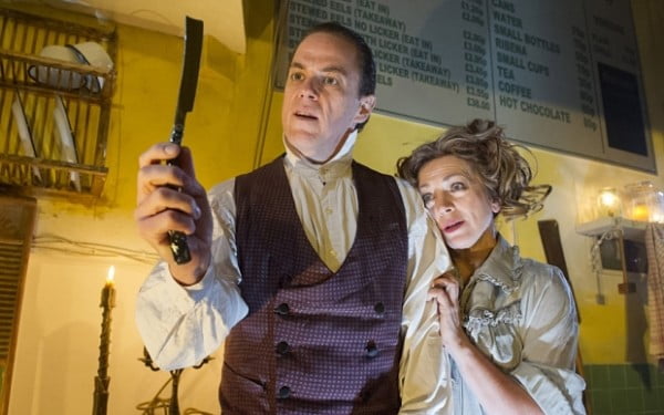 'Sweeney Todd' Musical performed at 'Harrington's Pie and Mash Shop, 39-45 Shaftsbury Ave, London,UK