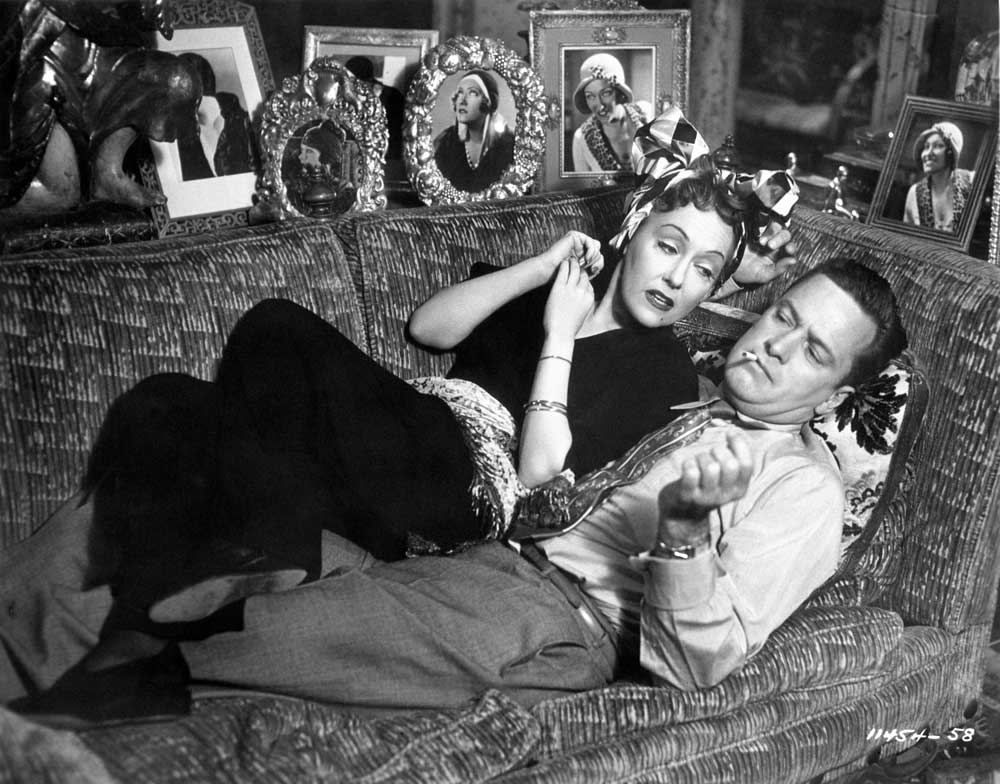 Gloria Swanson y William Holden en "Sunset Boulevard"