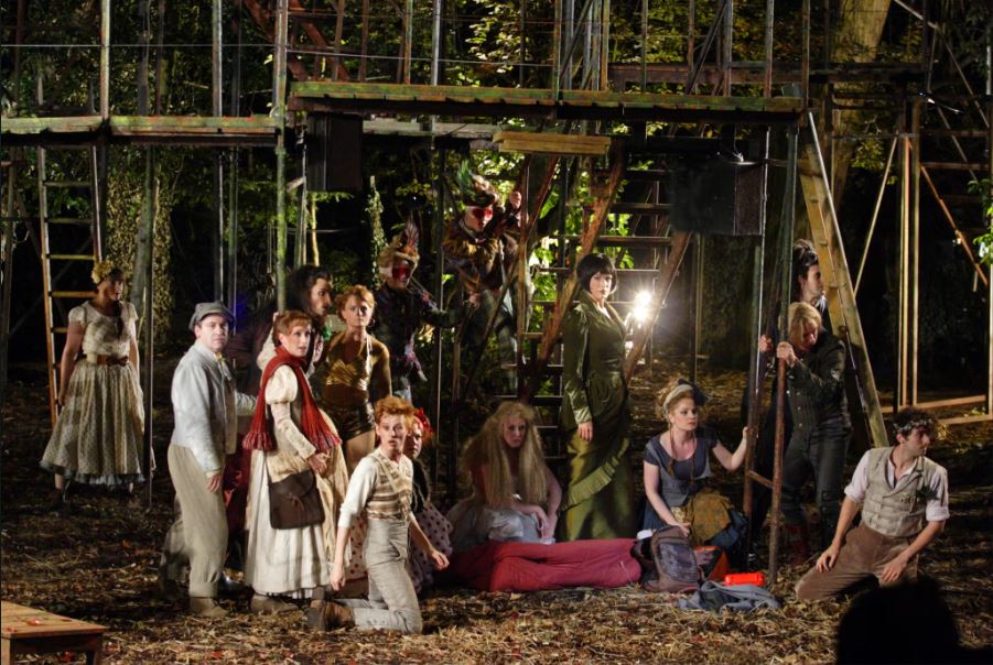 El reparto de "Into the woods" en el Open Air