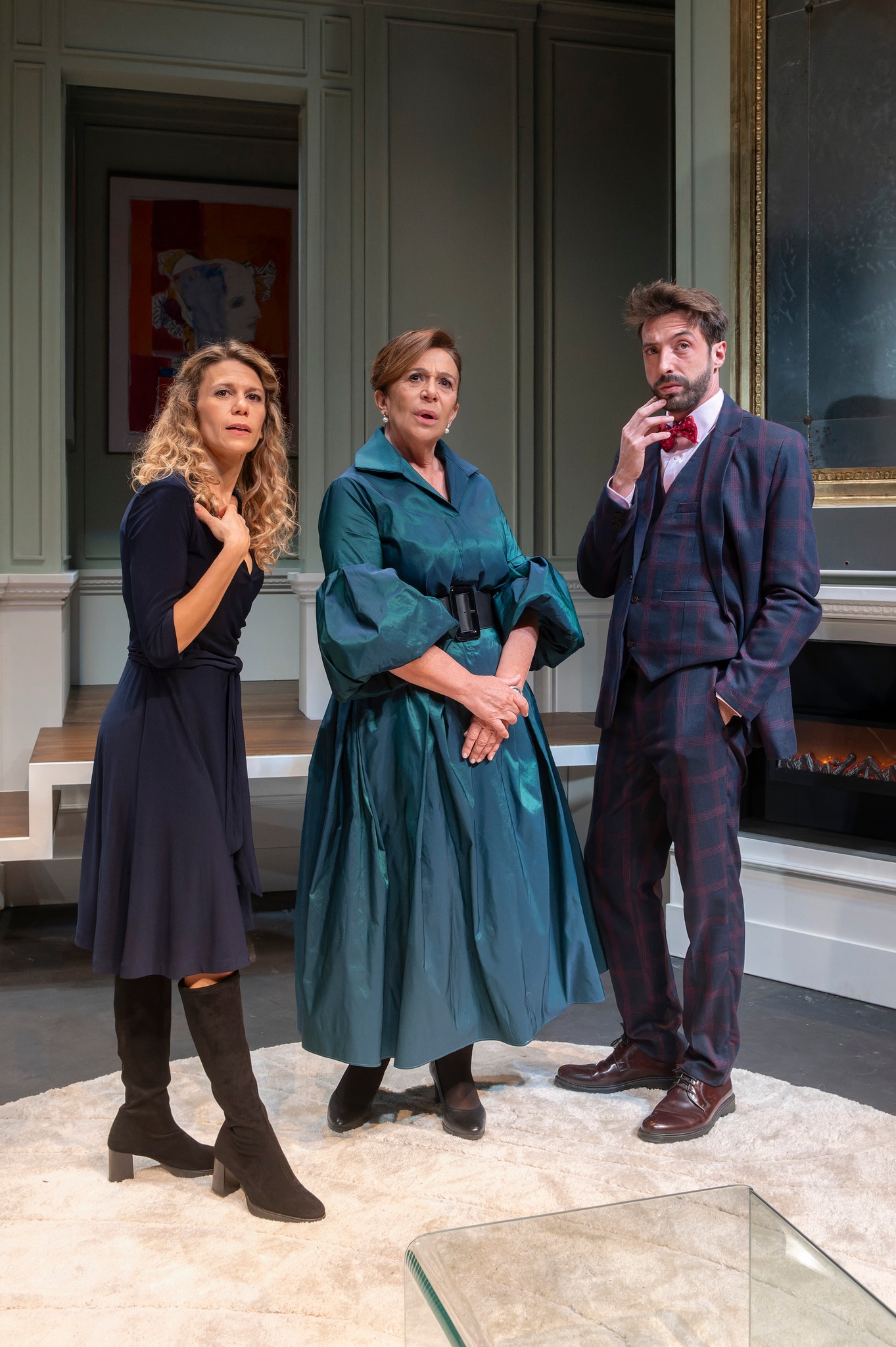 Rebeca Valls, Lola Moltó y Bruno Tamarit en "La ratonera"